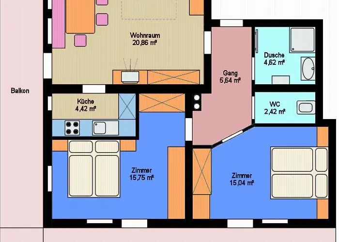 Honsnhof アパート トゥクス